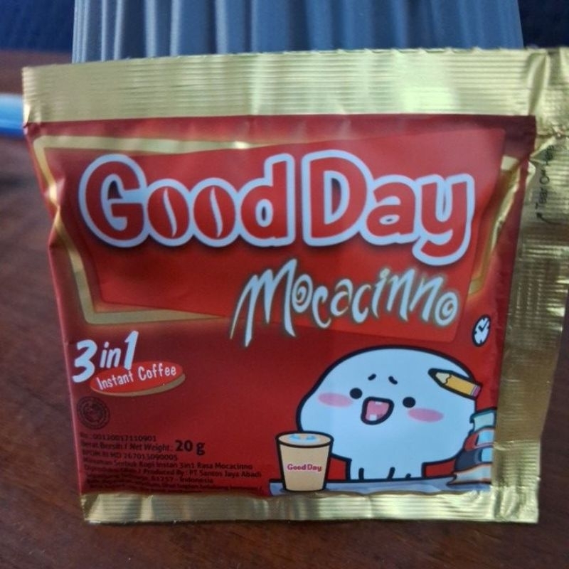 

1 sachet good day mocacinno 20gr