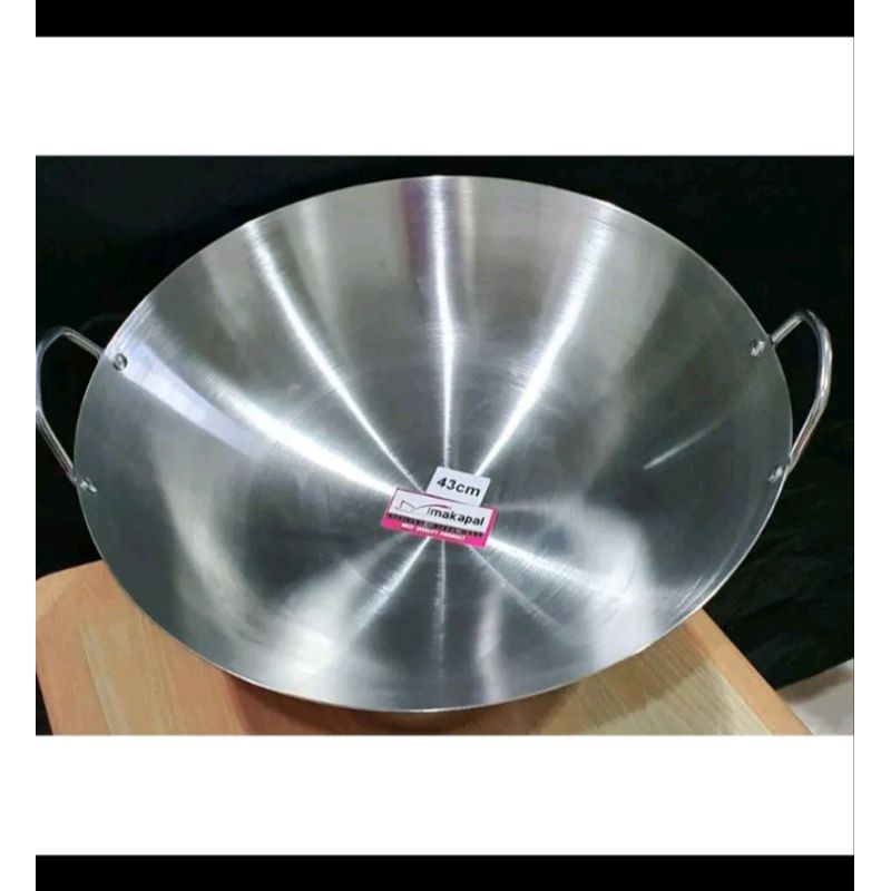 WAJAN STAINLESS STELL TEBAL GANOM/ WAJAN KUALI CITEL STAINLESS STELL/PENGGORENGAN stainless STELL te