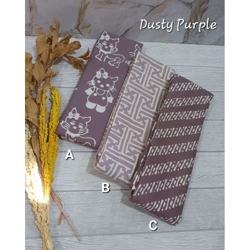 G067_ Tone Dusty Purple_ BATIK CAP GARUTAN