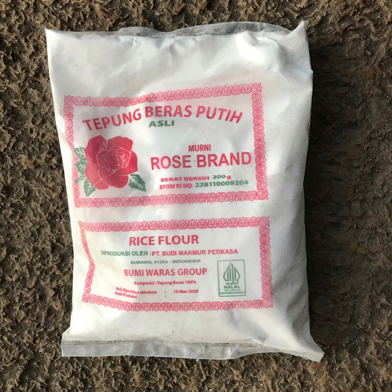 

Tepung Beras Putih (Rose Brand) 200 Gram