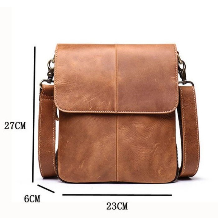 Tas Kulit Selempang Pria Original - Tas Selempang Kulit - Tas Pria Kulit Asli