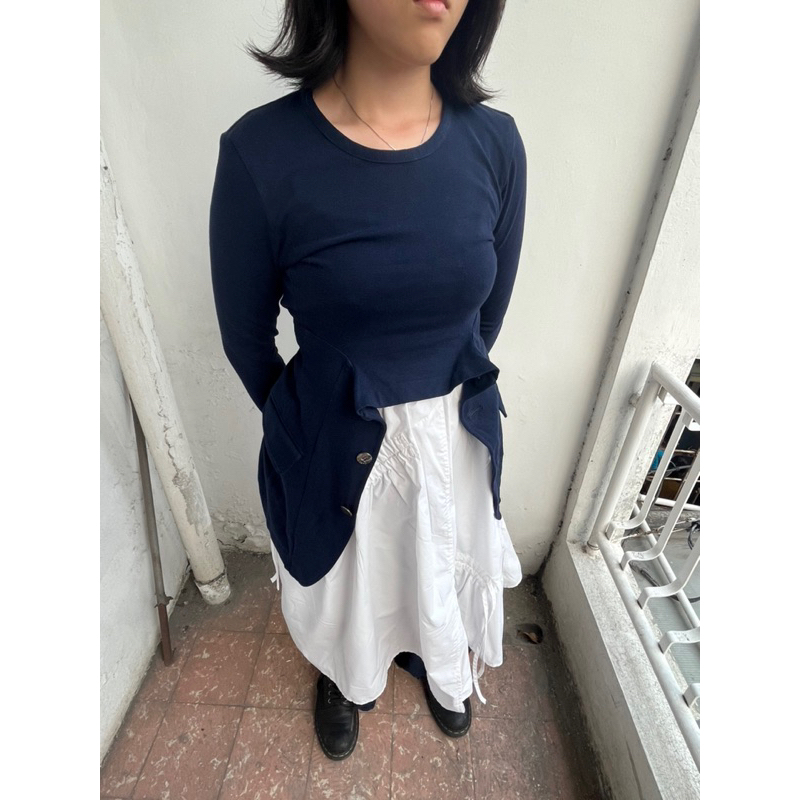 Comme Des Garcons deconstructed blouse