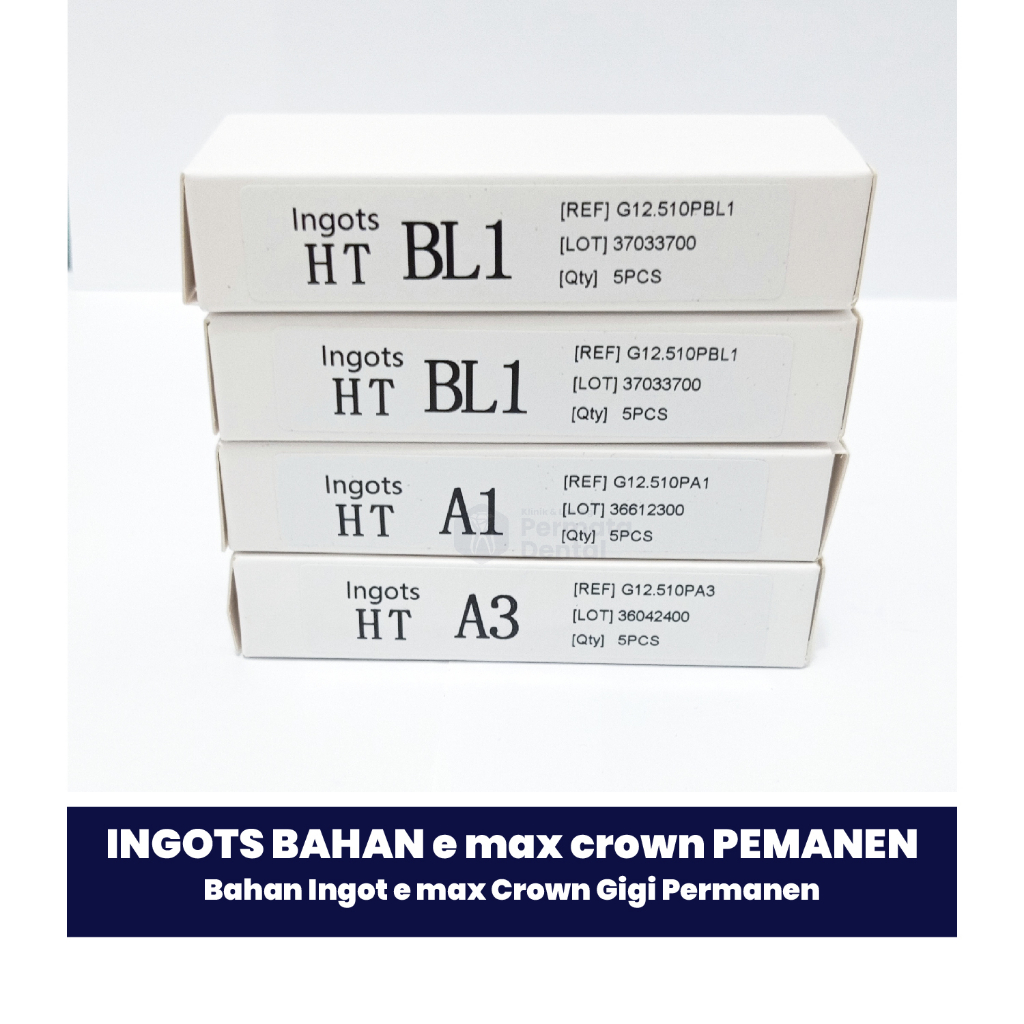 Bahan Ingot e max Crown Gigi Permanen