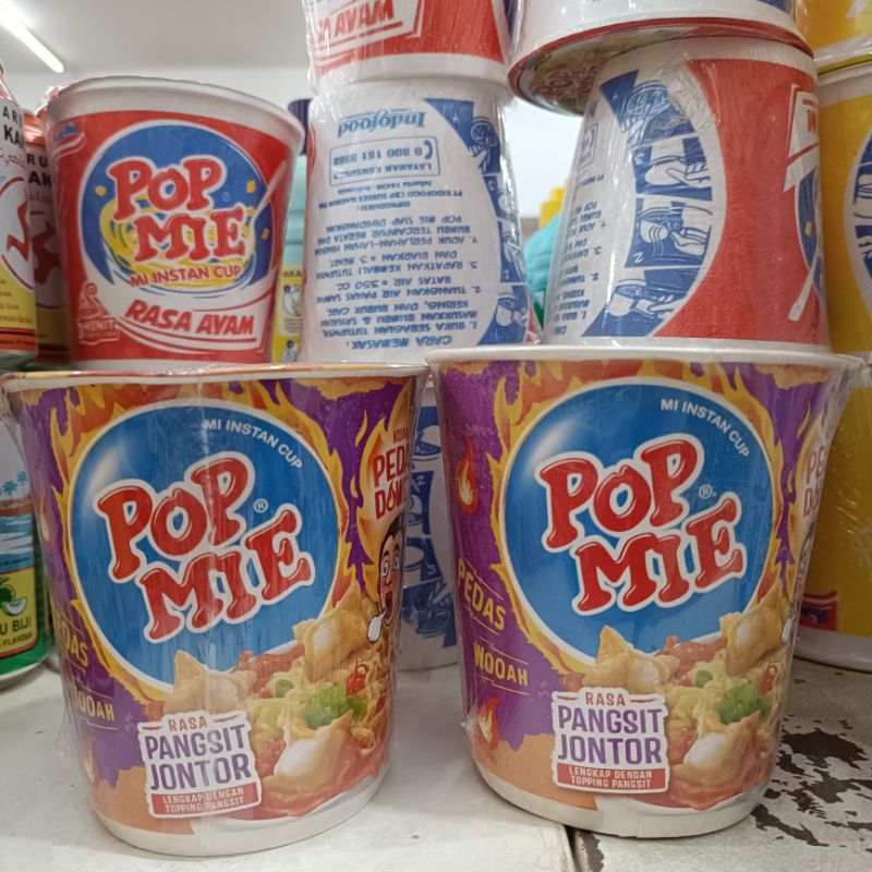 

Pop mie kuah pedas dower pangsit Jontor 3pcs #75g