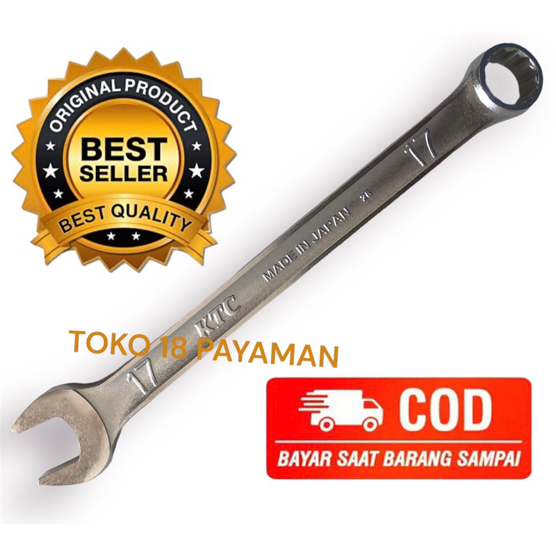 KTC Kunci ring pas 17 mm / Combination wrench 17 mm MS2-17 KTC Japan original