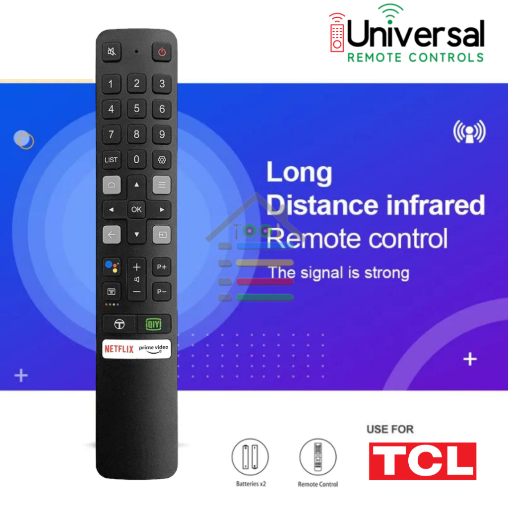 REMOTE TV TCL SMART TV IQIY NON VOICE LCD LED REMOT PENGGANTI