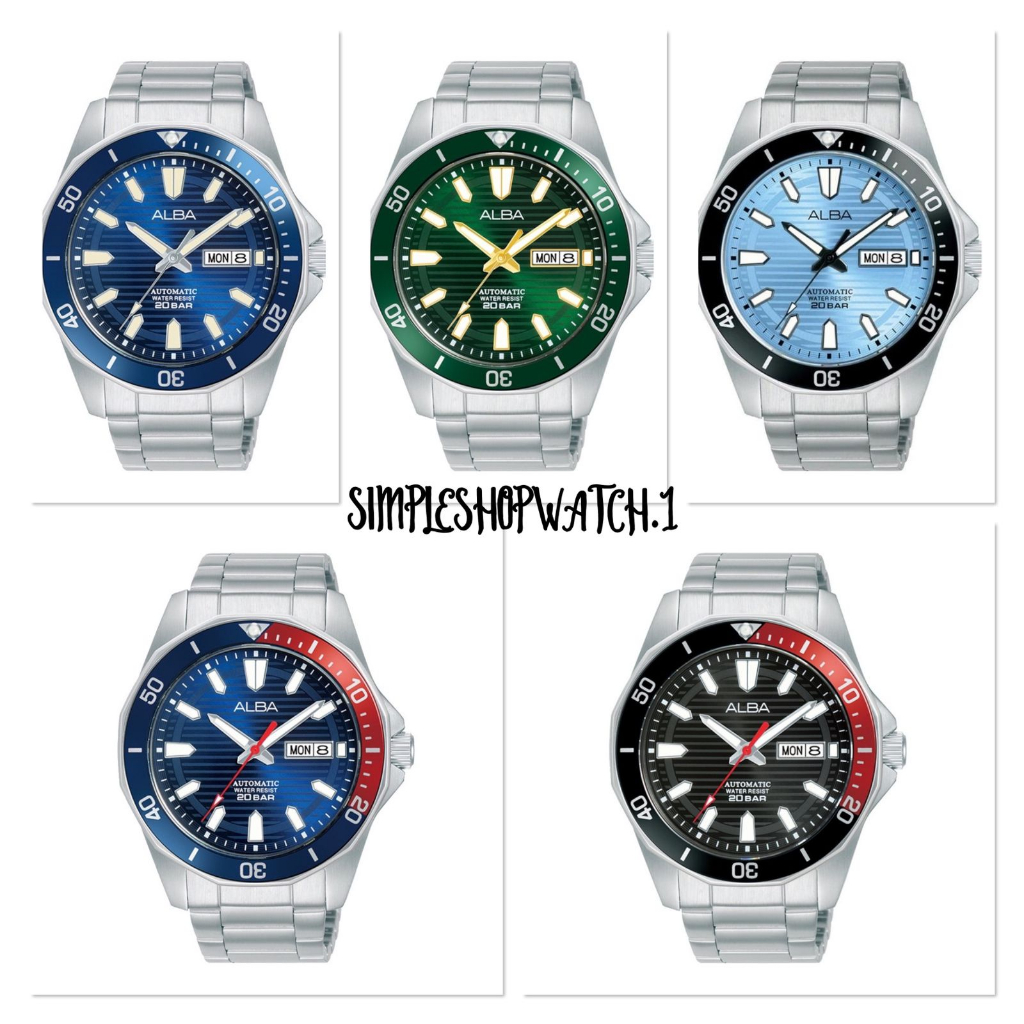 Original 100% Jam Tangan Pria ALBA AL4459X1/AL4449X1/AL4457X1/AL4453X1/AL4455X1 Automatic Gransi Res