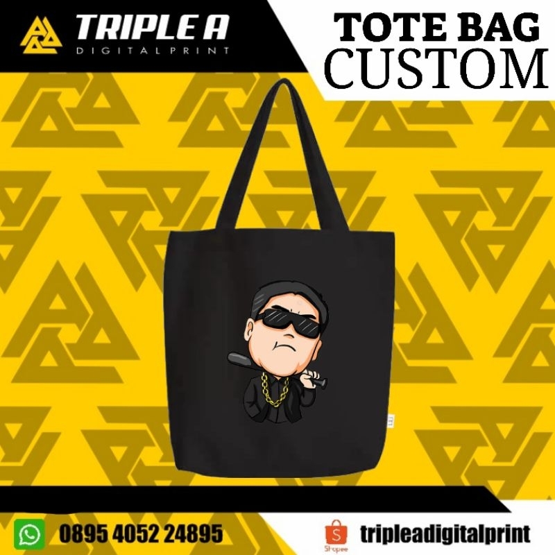 Tote Bag Custom | Tote Bag casual | Tote bag murah | Tote bag pria & wanita | Tote Bag