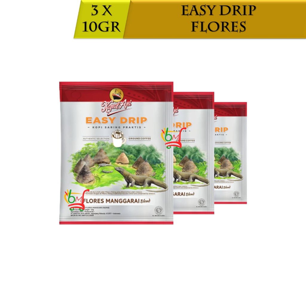 

3PCS Easy Drip Flores Manggarai Minuman Kopi dari Kapal Api
