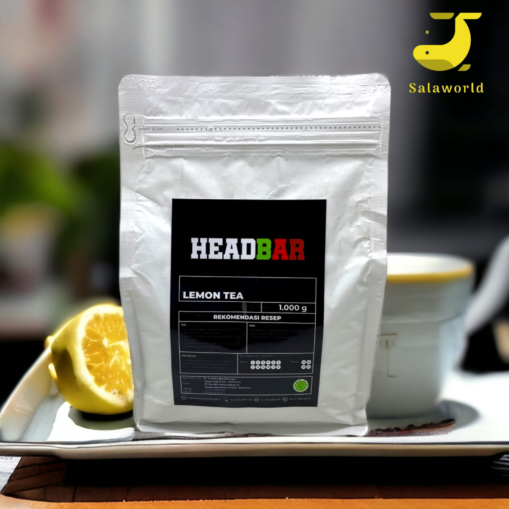 

HEADBAR Powder Lemon Tea 1000 g | Bubuk Minuman Rasa Teh Lemon 1000 g