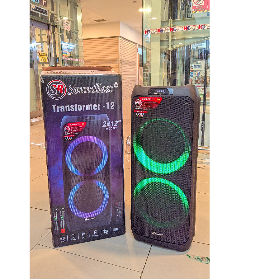 Speaker Portable N Aiwa Was 210LB Double Woofer 10 In Super bass