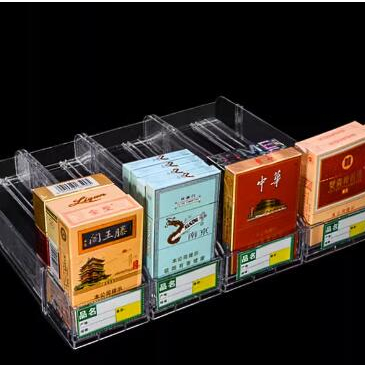 Big Diskon 1 Box ( 50 Biji ) Rak Rokok Acrylic Automatik Pusher Rokok Akrilik Double Side Per Box
