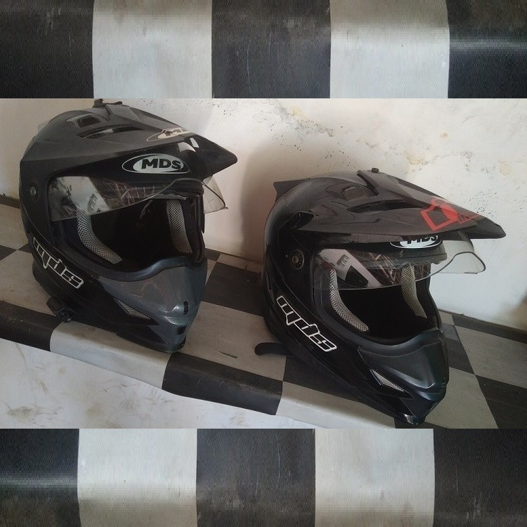 Helm Helmet MDS Super Pro Supermoto Like New