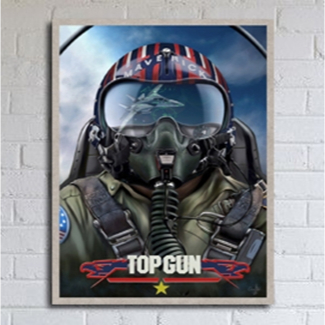 Poster Pajangan Dinding Top Gun Art