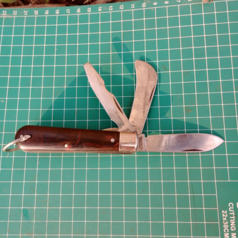 COLONIAL Pruning knife Prov USA Gardening Florist Unique Barlow type wood pattern sintetic handle hi