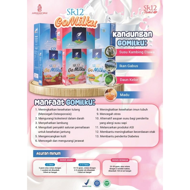 

Susu Kambing Etawa Premium GOMILKU SR12 600 gr
