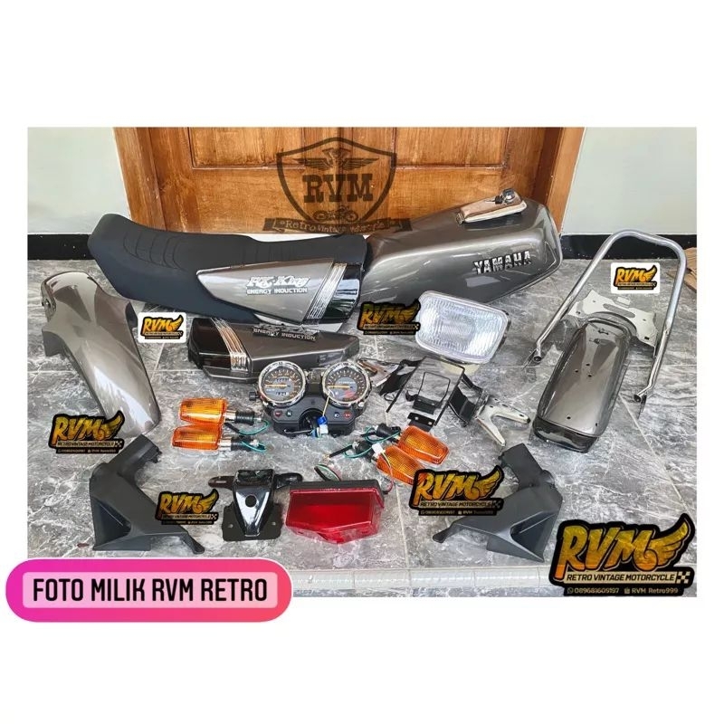 Body Bodi Set Yamaha RX-KING Paket Fullset Rx KING Bisa Request Warna Stiker Full Bodyset RX-KING