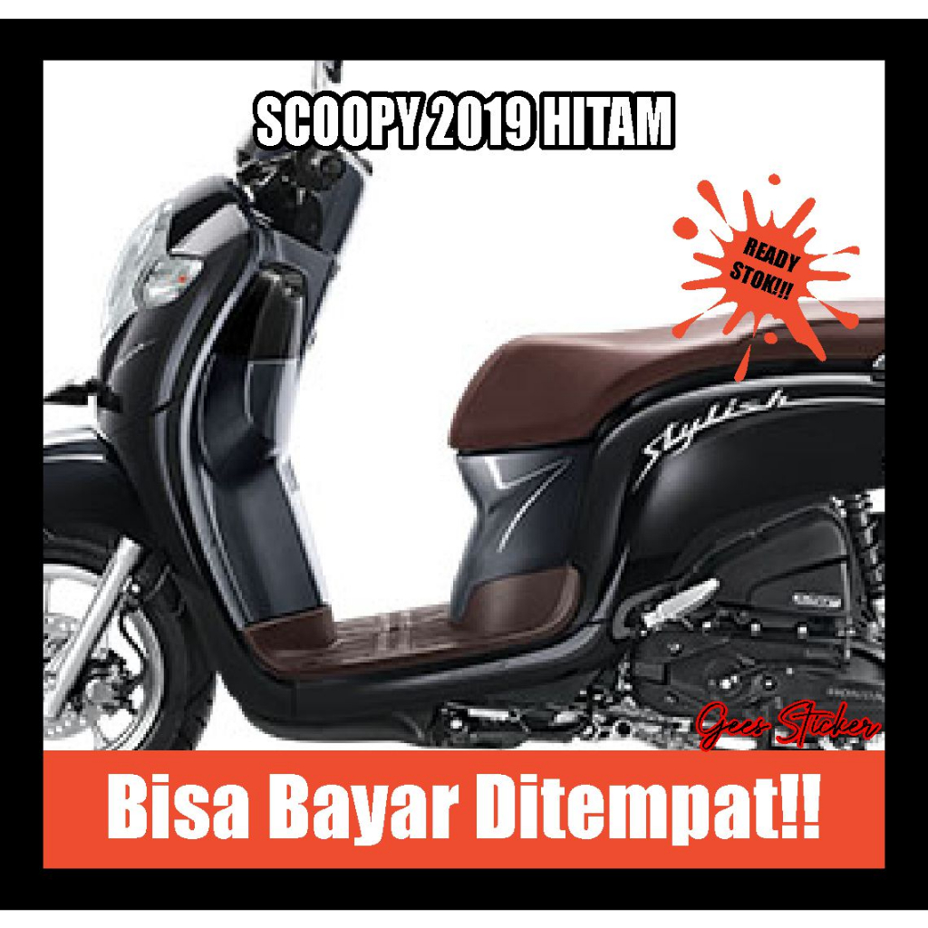 striping scoopy 2019 hitam
