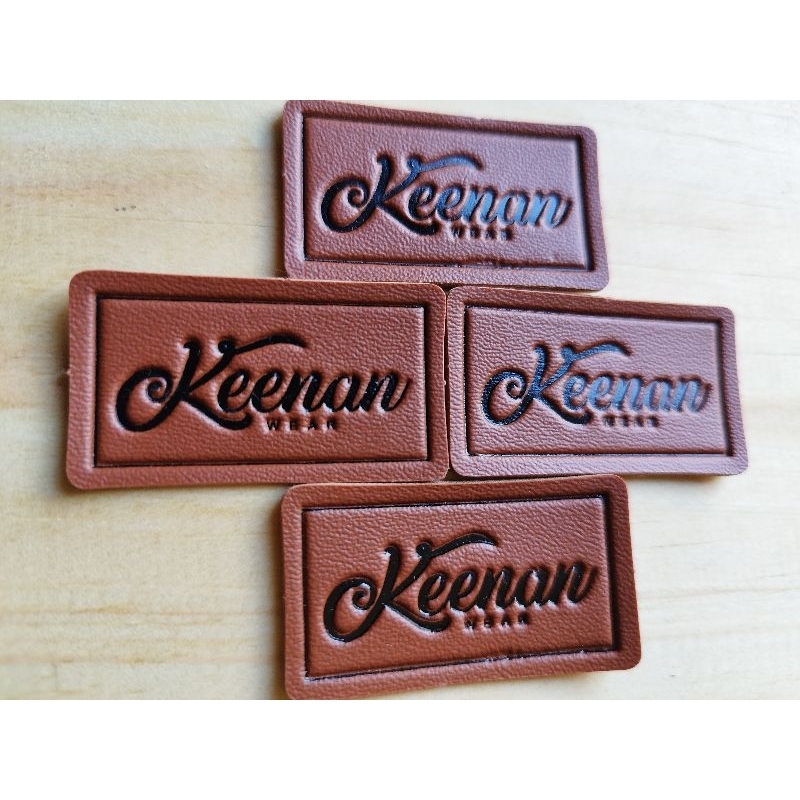 

label kulit imitasi label tas label celana label jeans label jaket label chinos leather pack label baju