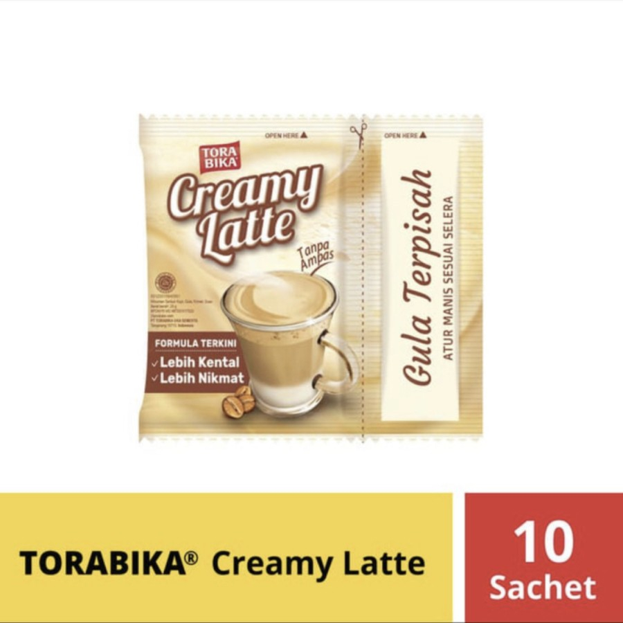 

Kopi Instan Torabika Creamy Latte Pouch 25 gr 1 Renceng isi 10