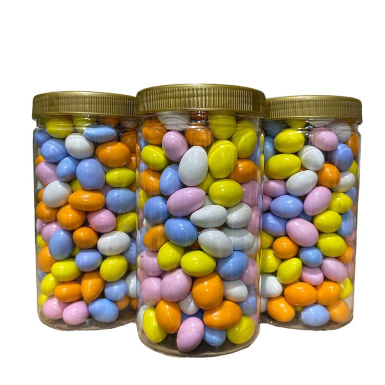 

Coklat Almond Kerikil Arab Pelangi/ Coklat Batu LONJONG