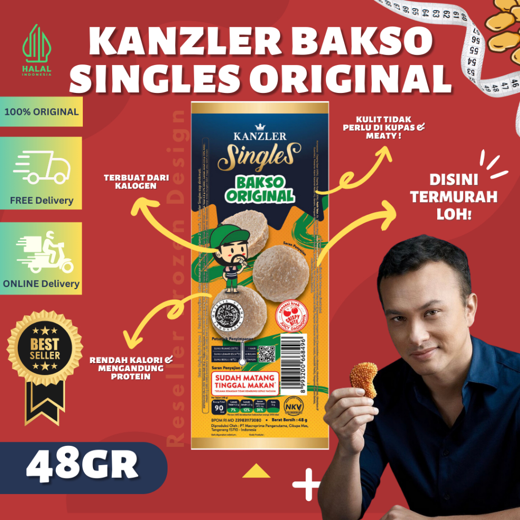 

KANZLER SINGLES BAKSO ORIGINAL | BAKSO KENJLER | BAKSO SIAP MAKAN | SUDAH MATANG | ISI 4 BUTIR