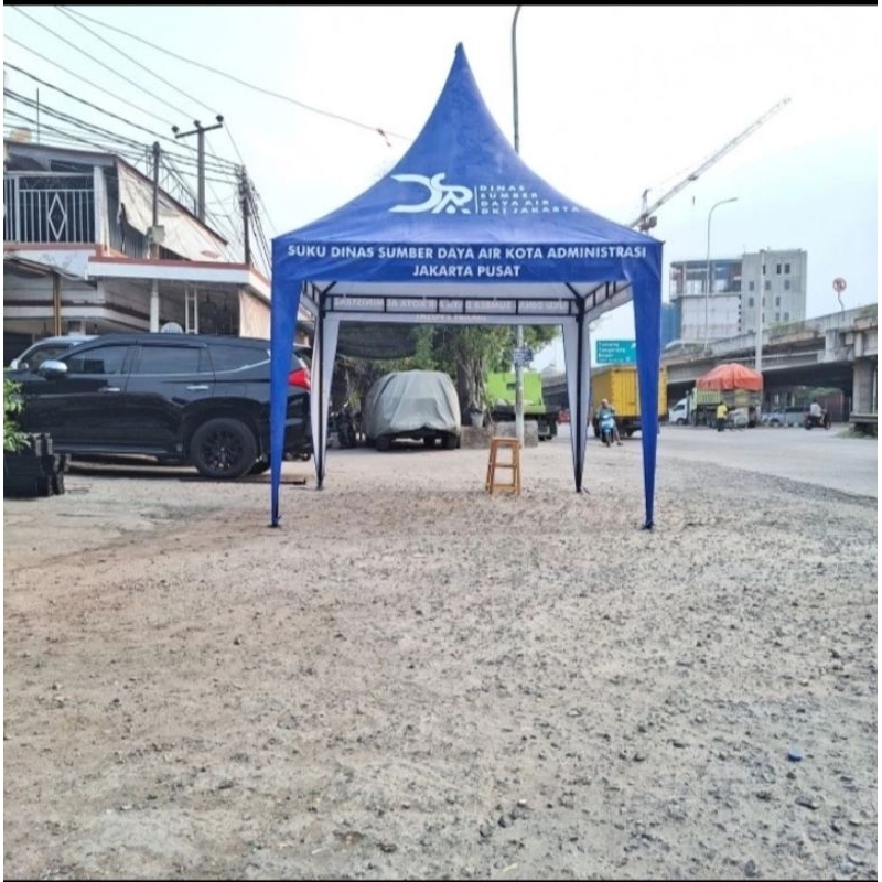 Tenda kerucut Uk 3x3 atap custom bahan 440