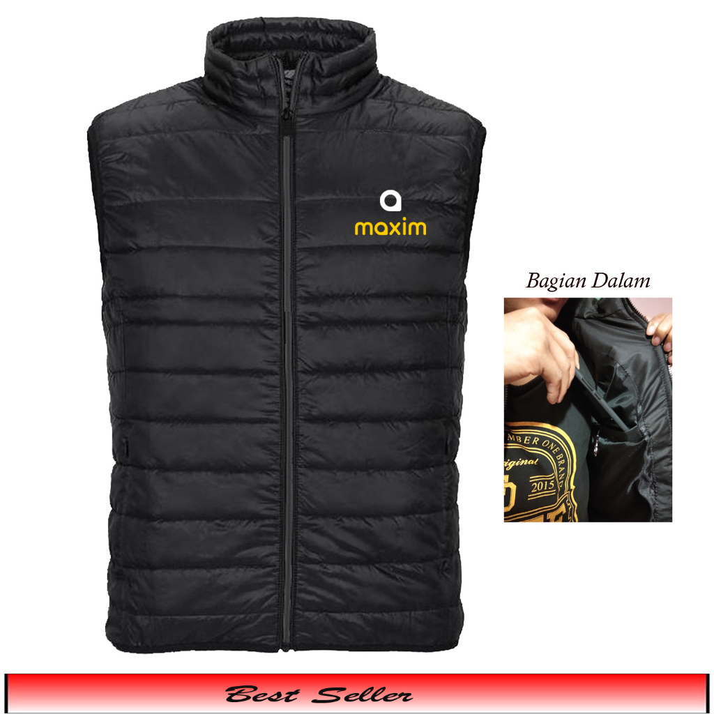 Jaket Rompi Maxim/Rompi Maxim Hiking/Rompi Maxim Driver/Rompi Maxim Terbaru/Rompi Maxim Tebal Anti D
