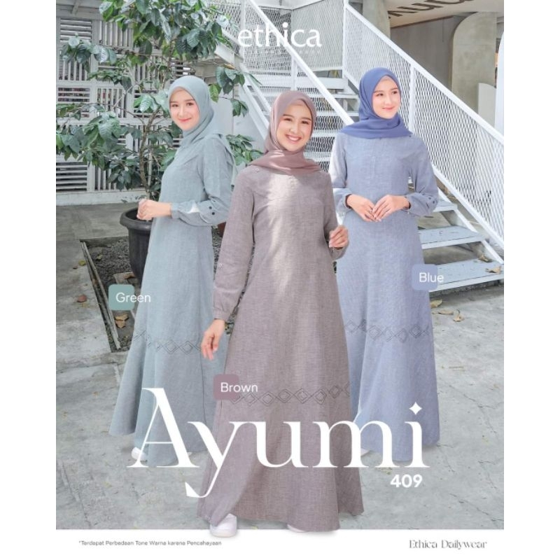 Ethica Ayumi 409 Dress Gamis Ethica Terbaru