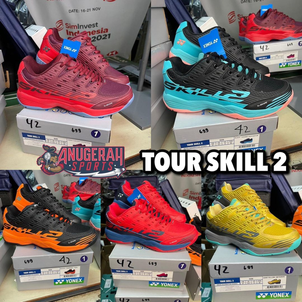 Sepatu Badminton YONEX TOUR SKILL 2 ORIGINAL