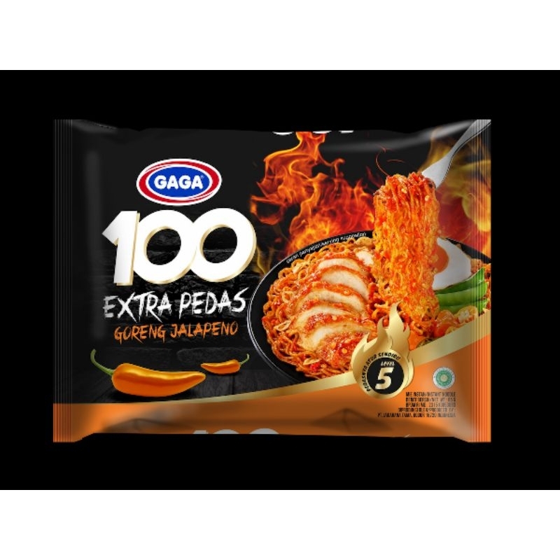 

Gaga mie instan extra pedas isi 5
