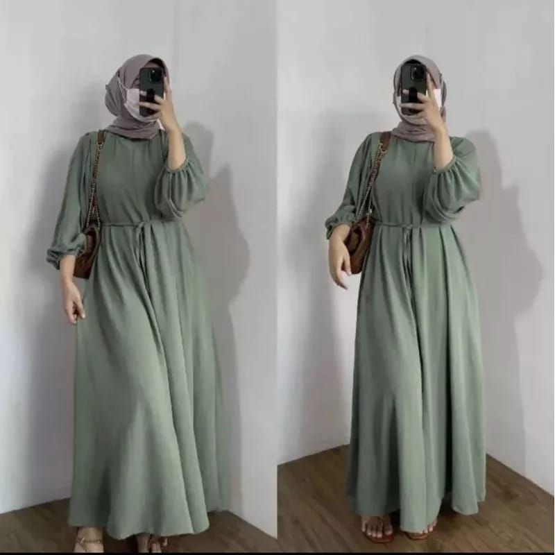 UKURAN S M L XL XXL DANIRA DRESS CRINCLE AIRFLOW GAMIS TERBARU