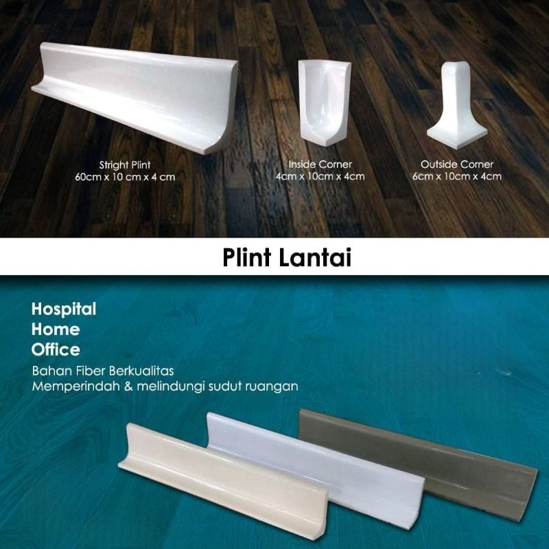 plint lantai hospital fiberglass type tanam