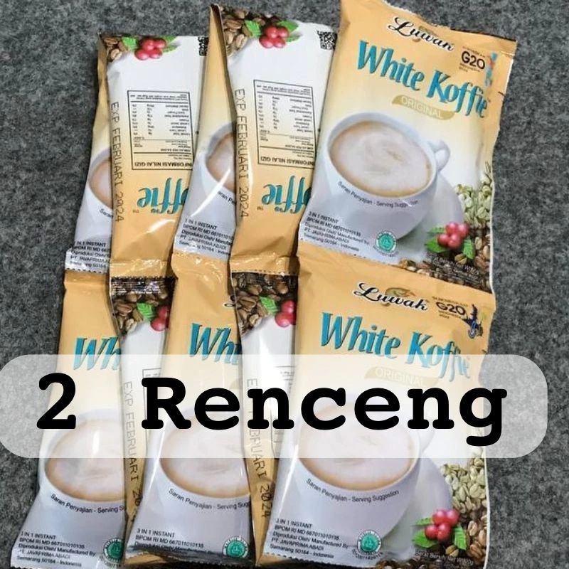 

[2 Renteng] Luwak White Cofee Kopi 20 gram 10 sachet