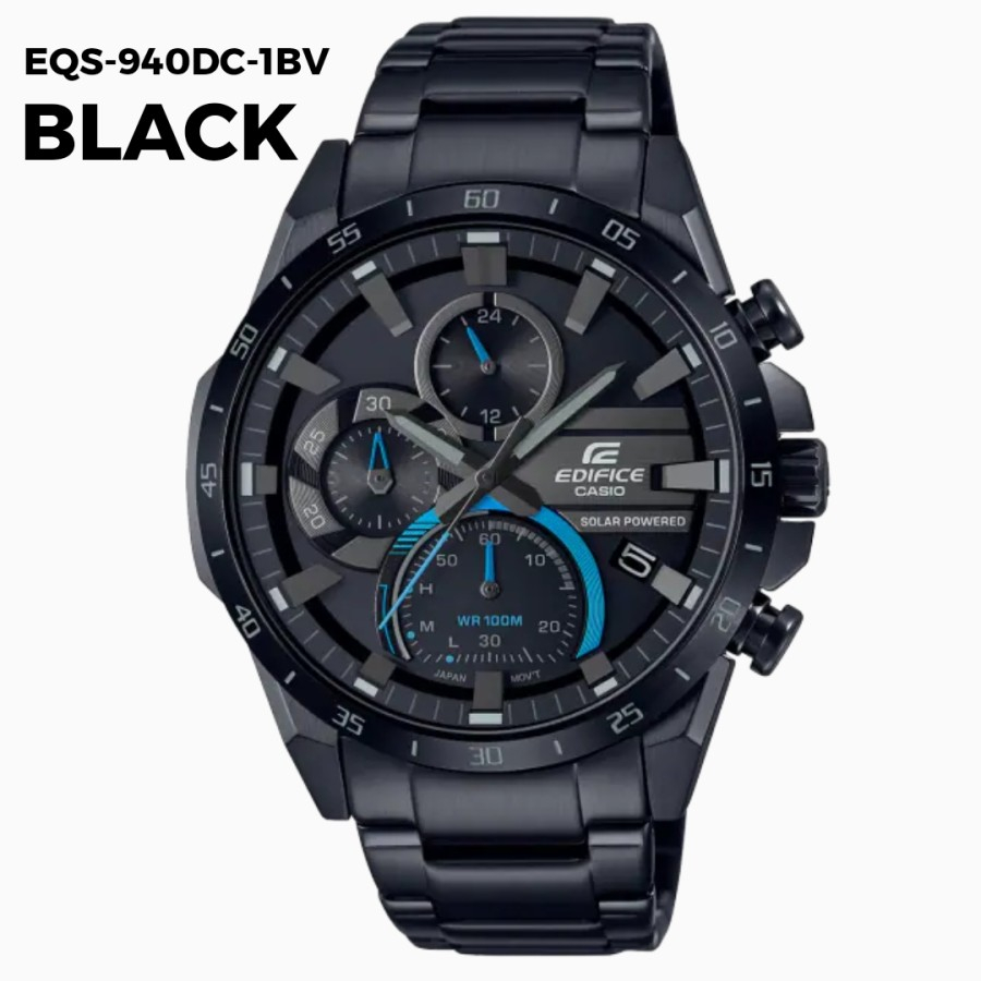 JAM TANGAN CASIO EDIFICE EQS-940DC-1AV - eqs940 IMPORT STAINLESS GARANSI 1 TAHUN