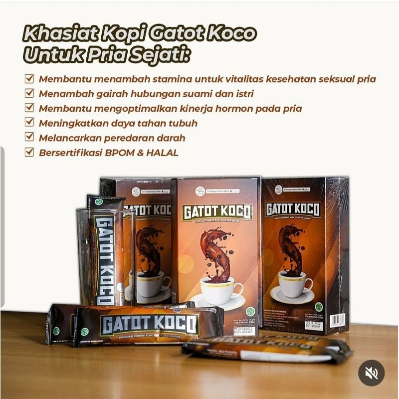 

kopi gatot koco isi 5 sachet