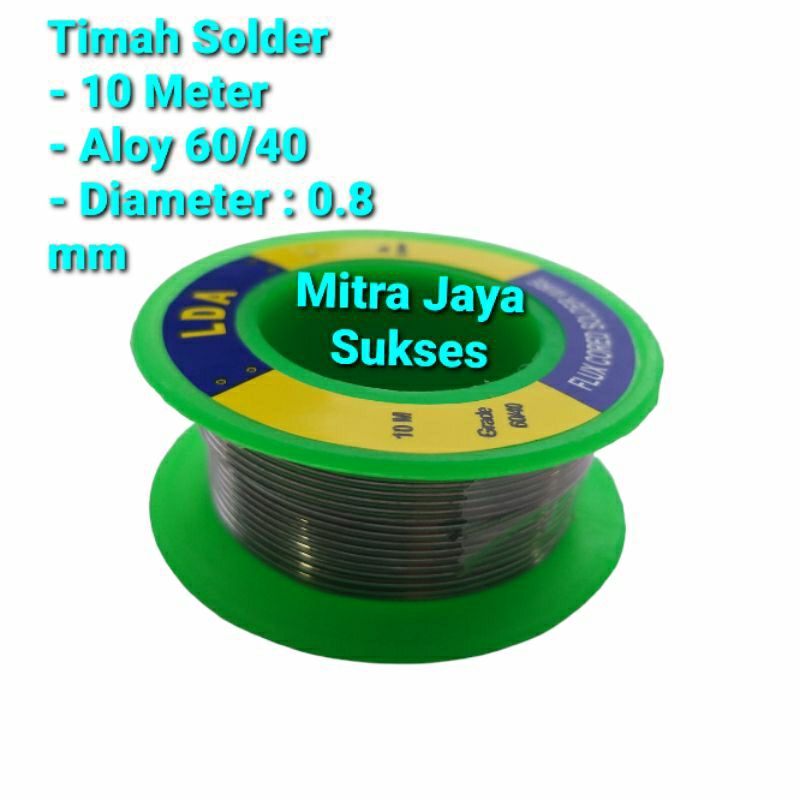 Timah Solder 10 Meter Wire Tin Solder Timah Patri Solderan