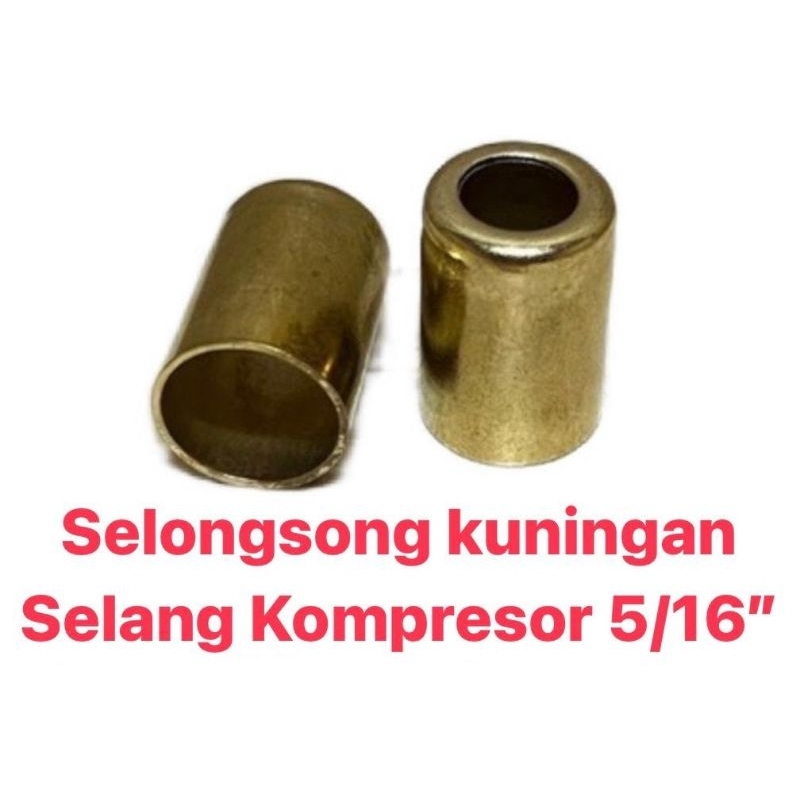 selongsong kaleng pres slang kompresor kuningan