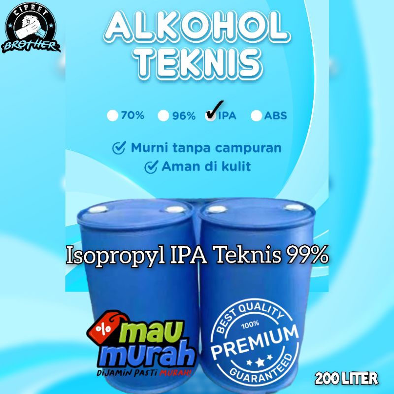 isopropyl IPA 99% 1 drum 200 liter/IPA 99 persen 200 liter/IPA 99% 200 liter