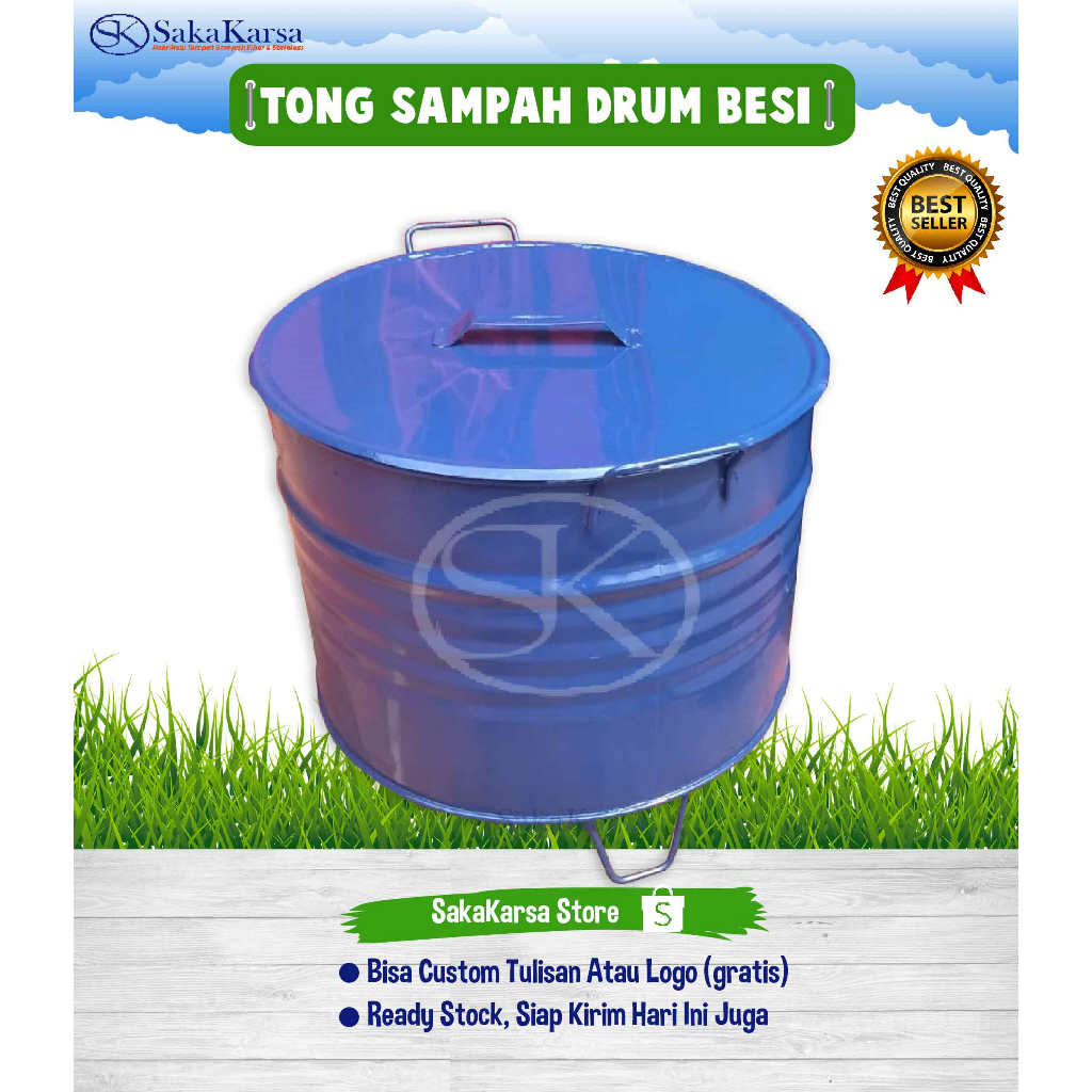 TONG SAMPAH DRUM BESI 100 LITER