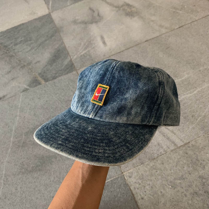 Topi cap nike court jeans vintage rare second original kaos