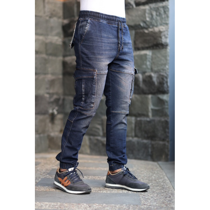 CELANA JEANS JOGER CARGO PRIA JUMBO PREMIUM
