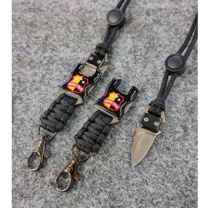 

lanyard tactical id mabes polri lanyard plus cover almunium