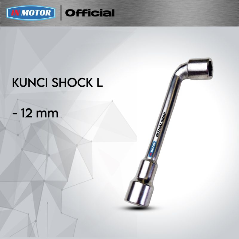 Kunci sock L 12mm-12mm / kunci L baut oli mesin Double sok key 2 way Allen shock 12MM-12Mm
