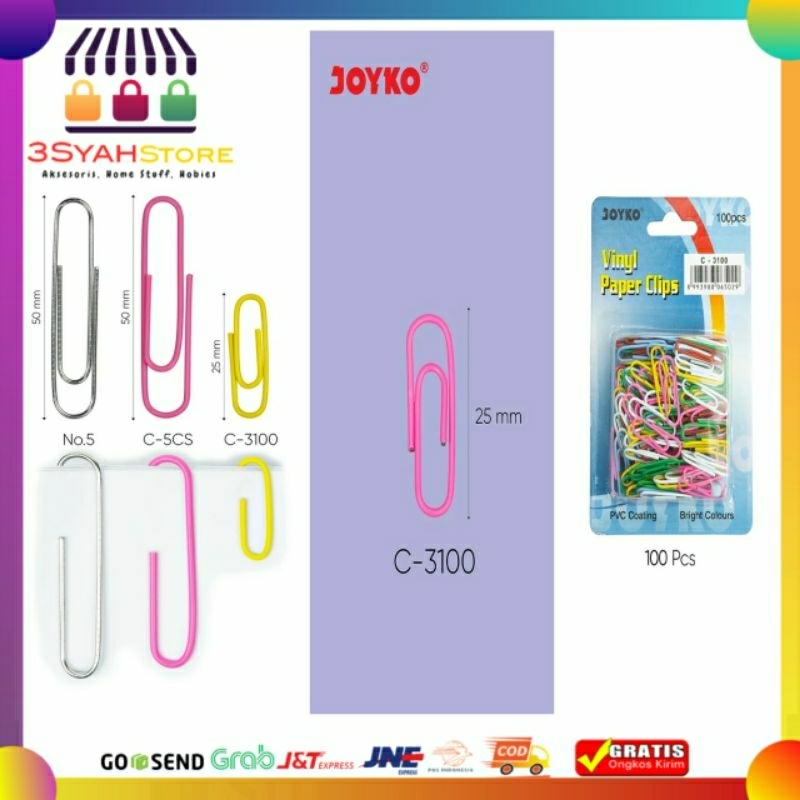 

Paper Clip Klip Penjepit Kertas Joyko