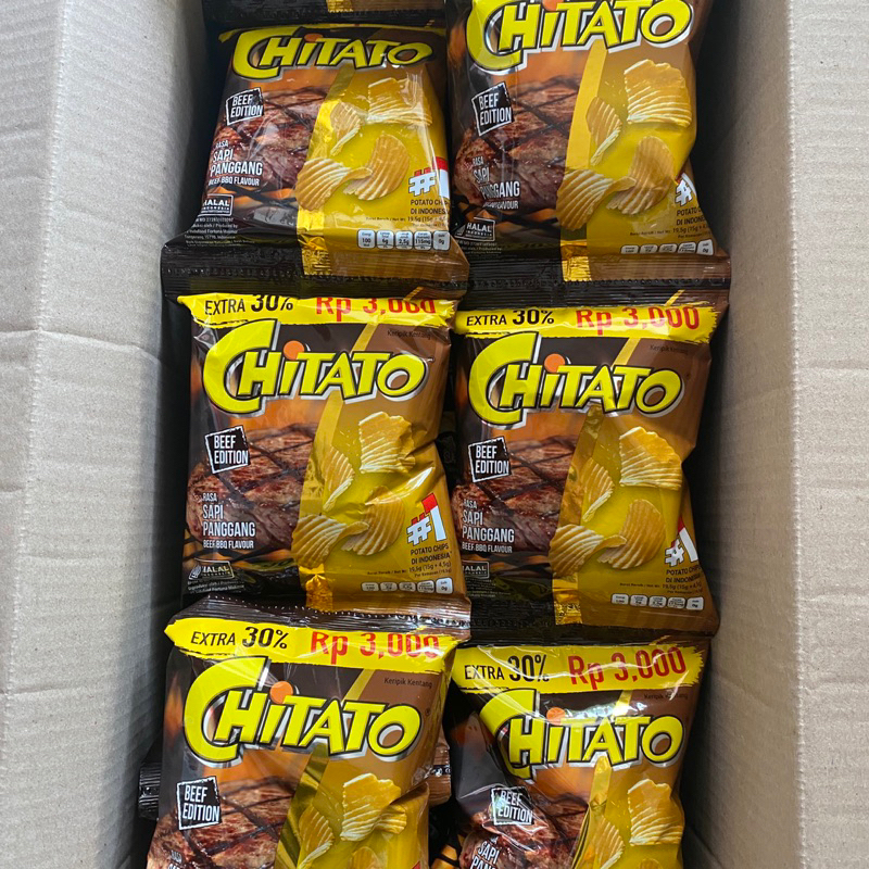 

Chitato Rasa Sapi Panggang Kemasan 20 gram Isi 10 pcs