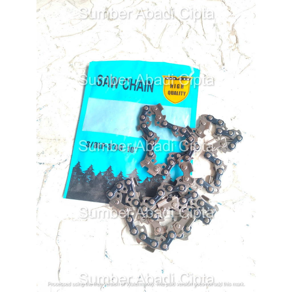 10" Rantai Chainsaw Chain Saw Mata Gergaji Cordless Baterai 10 Inchi