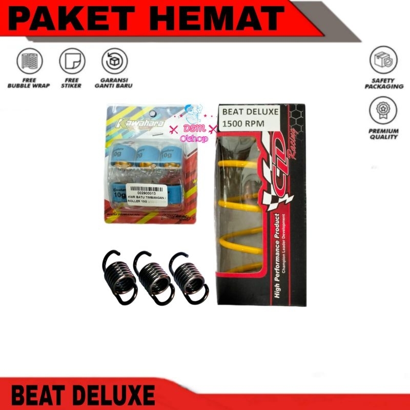 PAKET UPGRADE CVT KIRIAN ROLLER ROLEL ROLER LORER KAWAHARA RACING+PER CVT CLD RACING+PER SENTRIK BEA