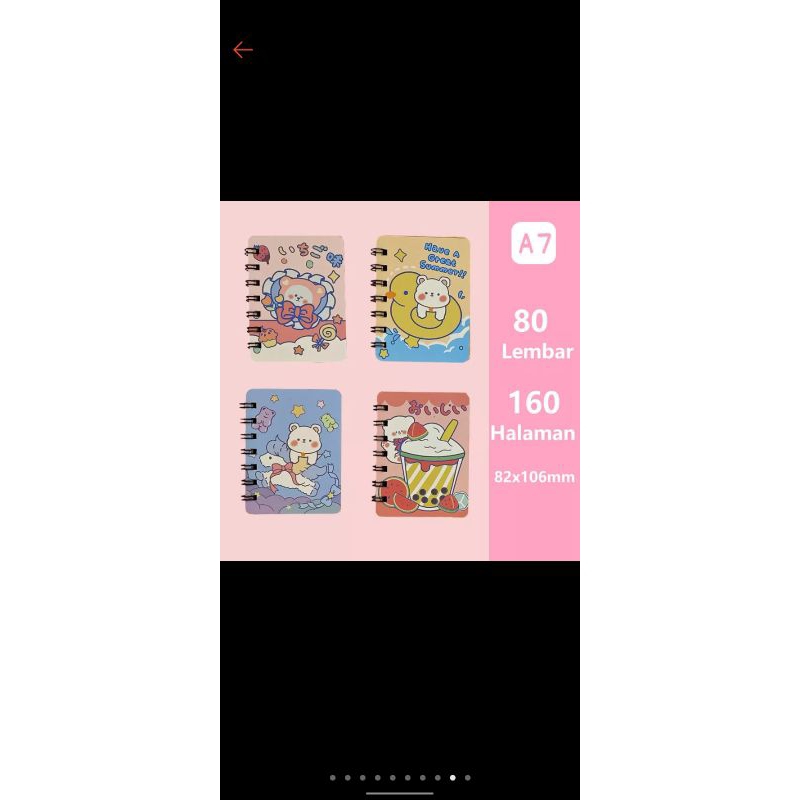 

NOTEBOOK MOTIF/BUKU CATATAN KECIL