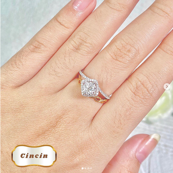 Elco Jewellery - Cincin Berlian Eropa F Vvs | CBRE-05306SH Berkualitas dan Bergaransi